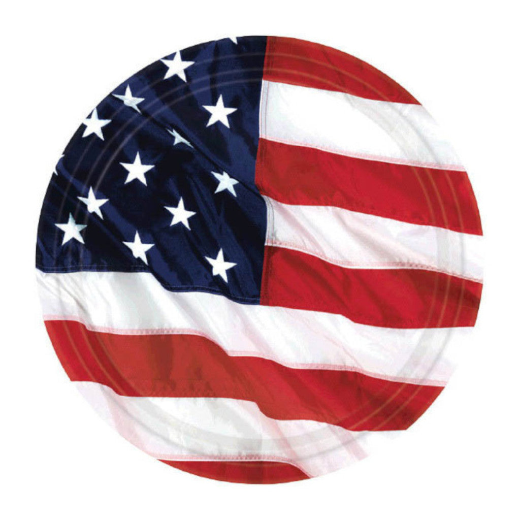 USA Round Plates | 7 inches | 8 Pack