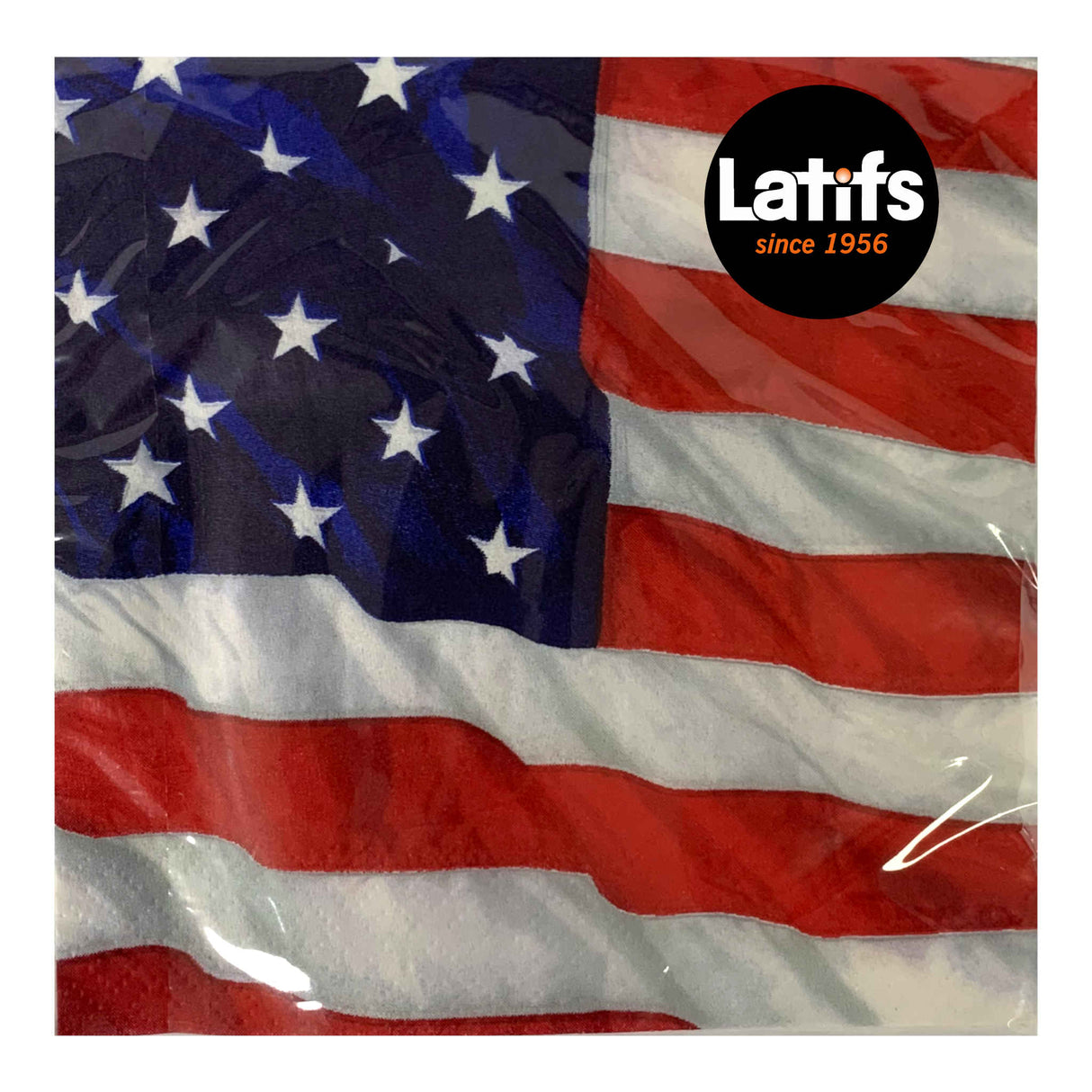 Beverage Napkins Flying Colours USA 2ply | 16 Pack