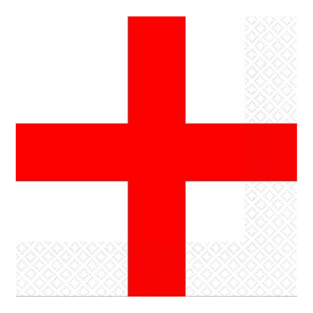 ST Georges Day 3 Ply Luncheon Napkins Serviettes 16 Pack
