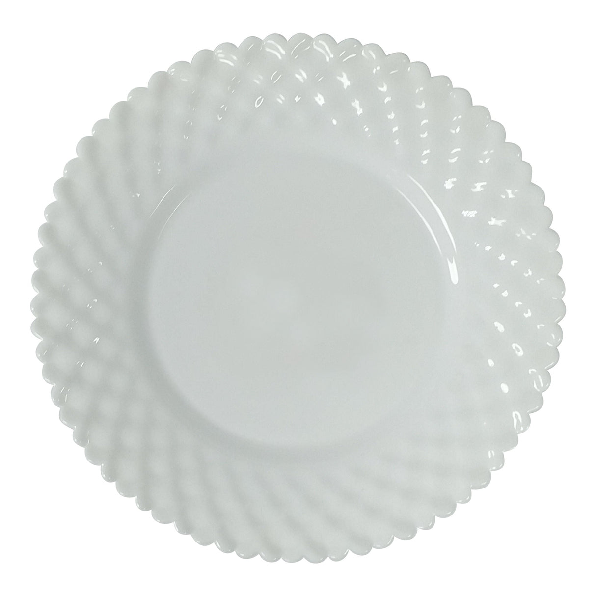 Round Side Plate P Pattern | White | 8 inch