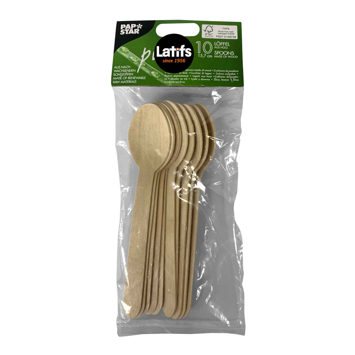 Wooden Spoons | 15.7cm | 10 Pack