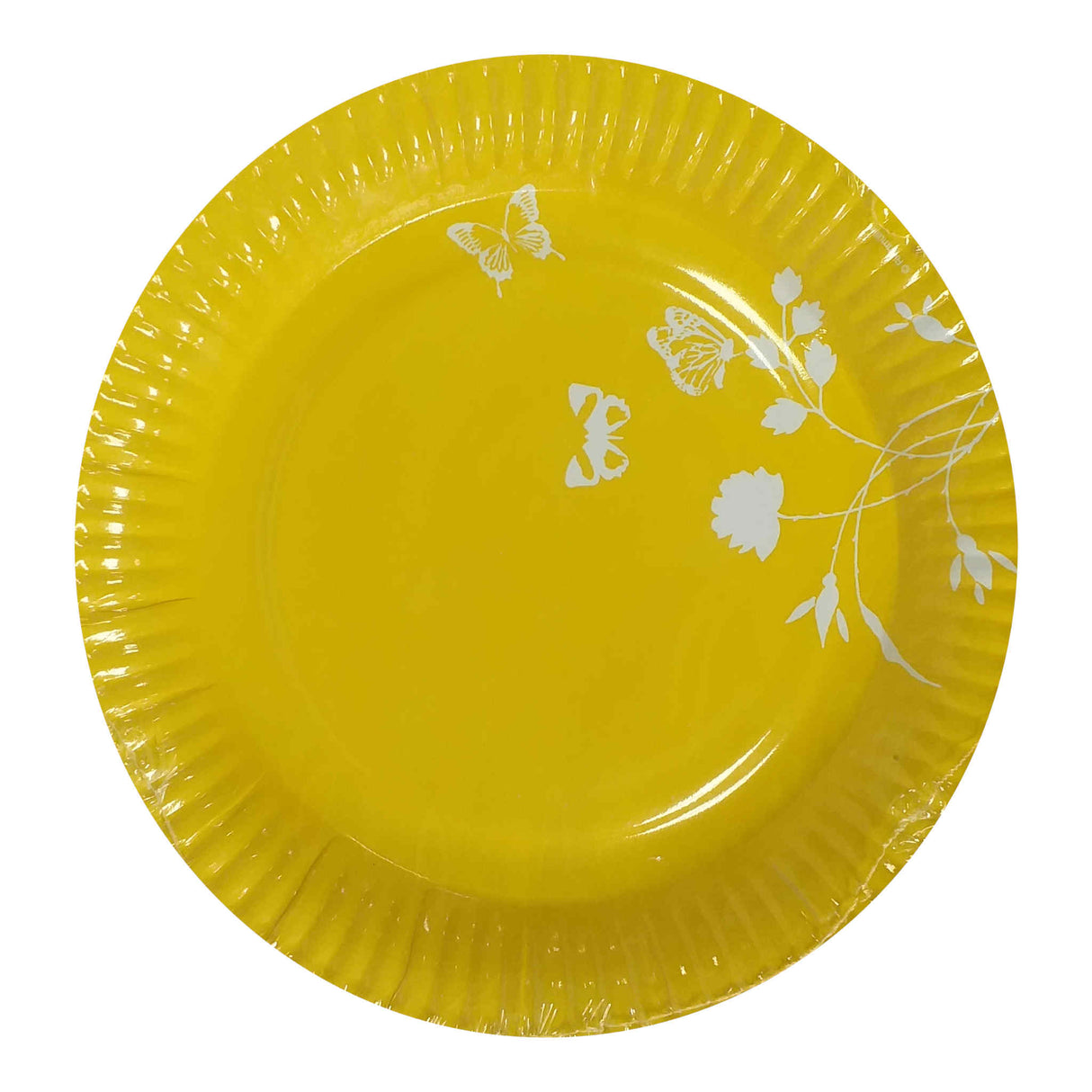 Yellow Paper Plates 8 Pack