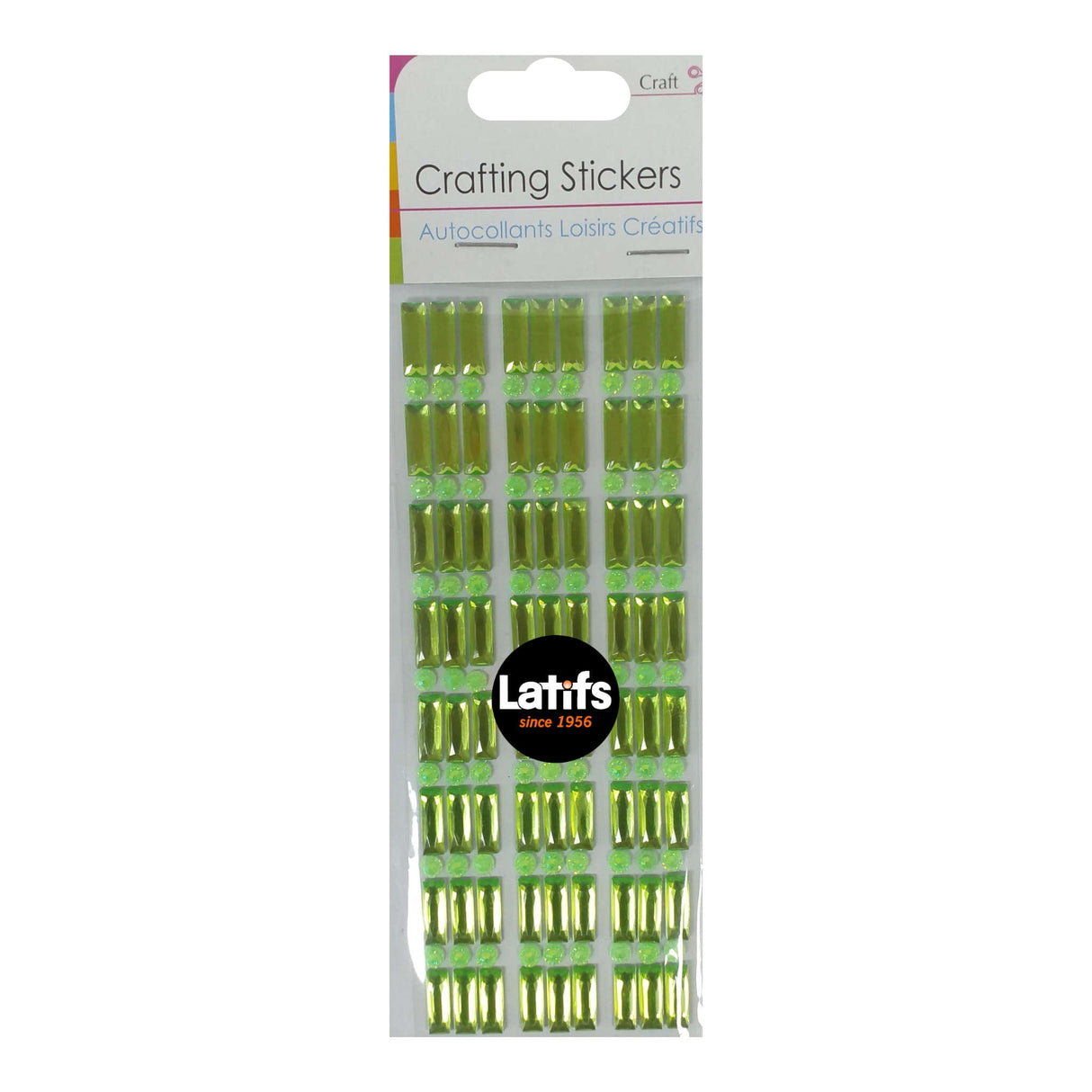 Crafting Stickers Green 18 x 7cm
