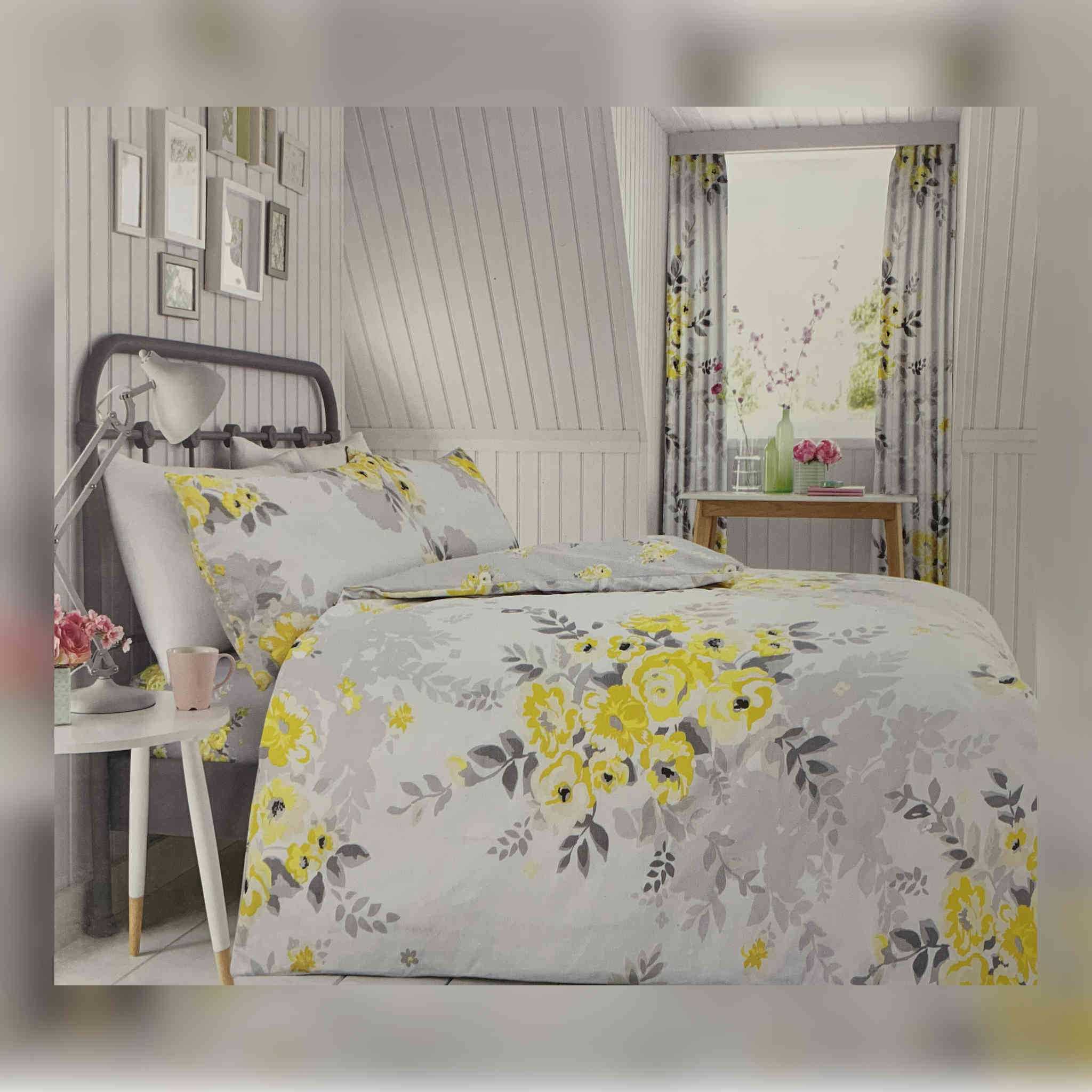 Gaveno Cavailia Printed Double Duvet Set | Alice Yellow