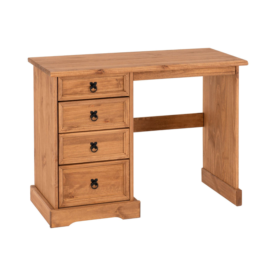 Corona 4 Drawer Dressing Table (Distressed Waxed Pine)