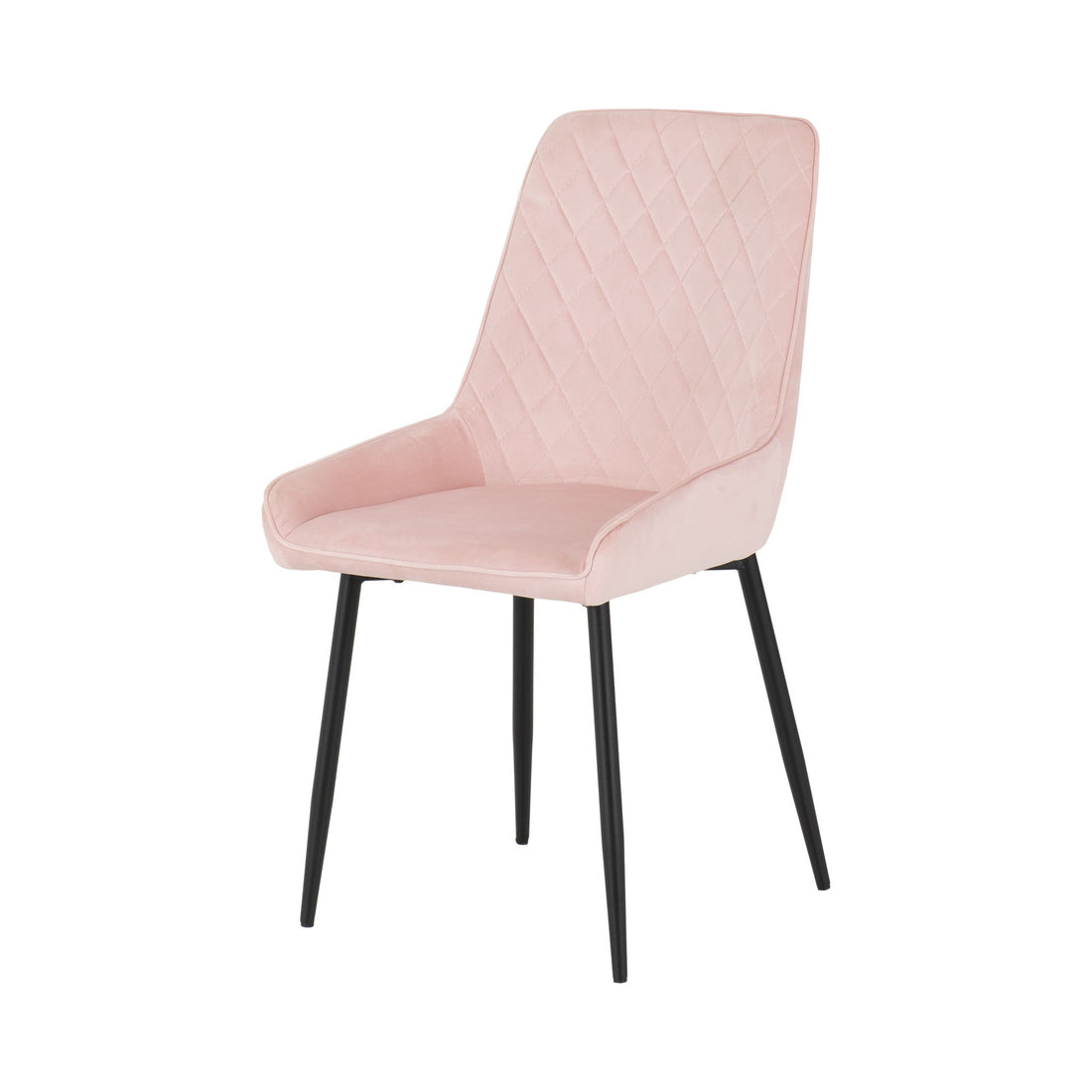 Avery Chair (Baby Pink Velvet) | Set of 2