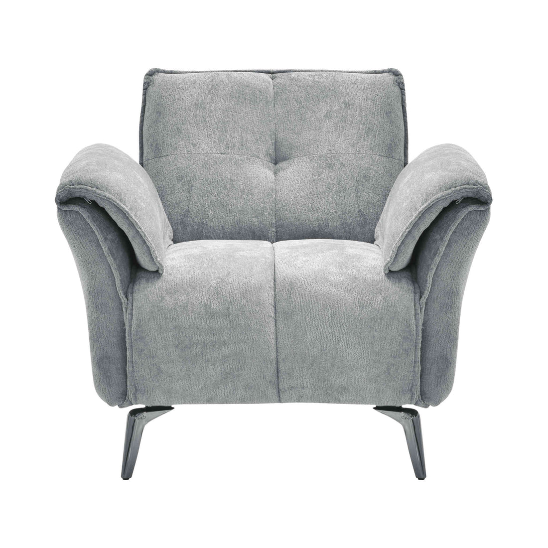 Amalfi 1 Seater Sofa (Grey Fabric)