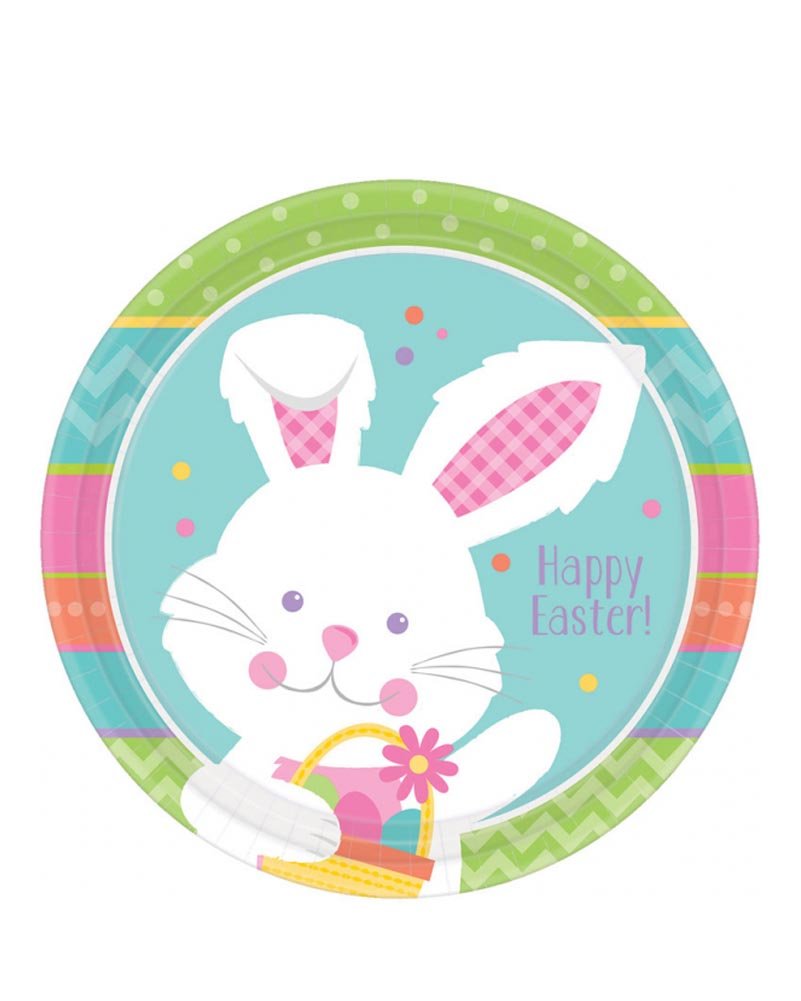 8 Hippity Hop Paper Plates 9in (22.9cm)