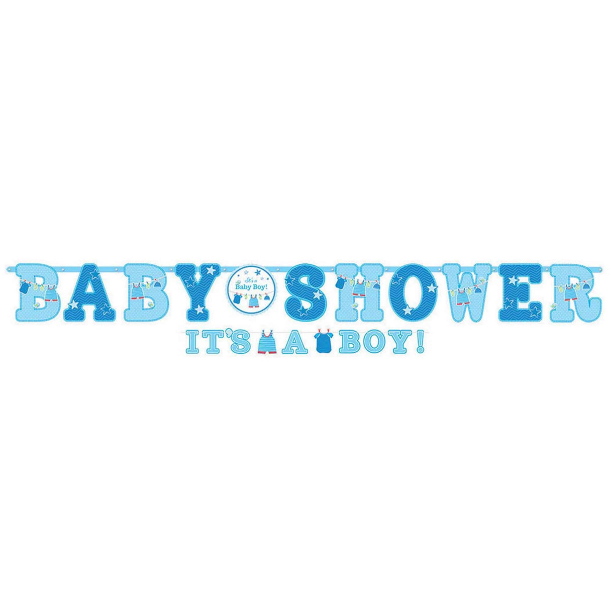 Baby Shower It's A Boy Jumbo Letter Banner Kit