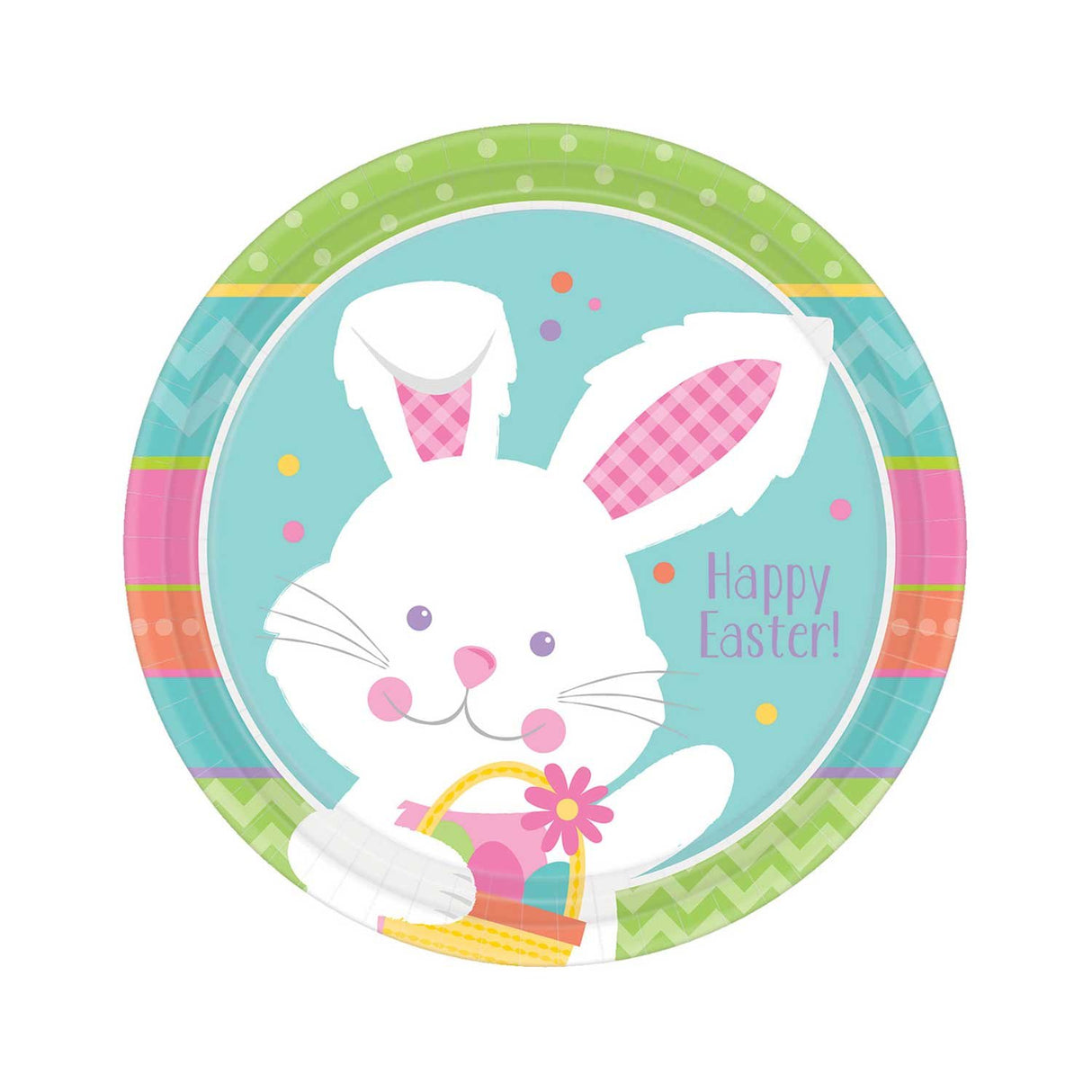 Hippity Hop Round Paper Plates 8 Pack