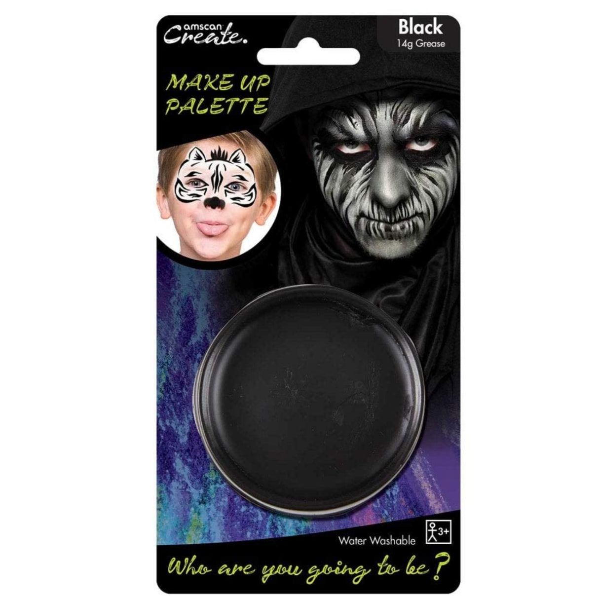 Create Grease Makeup Palette Black 14g