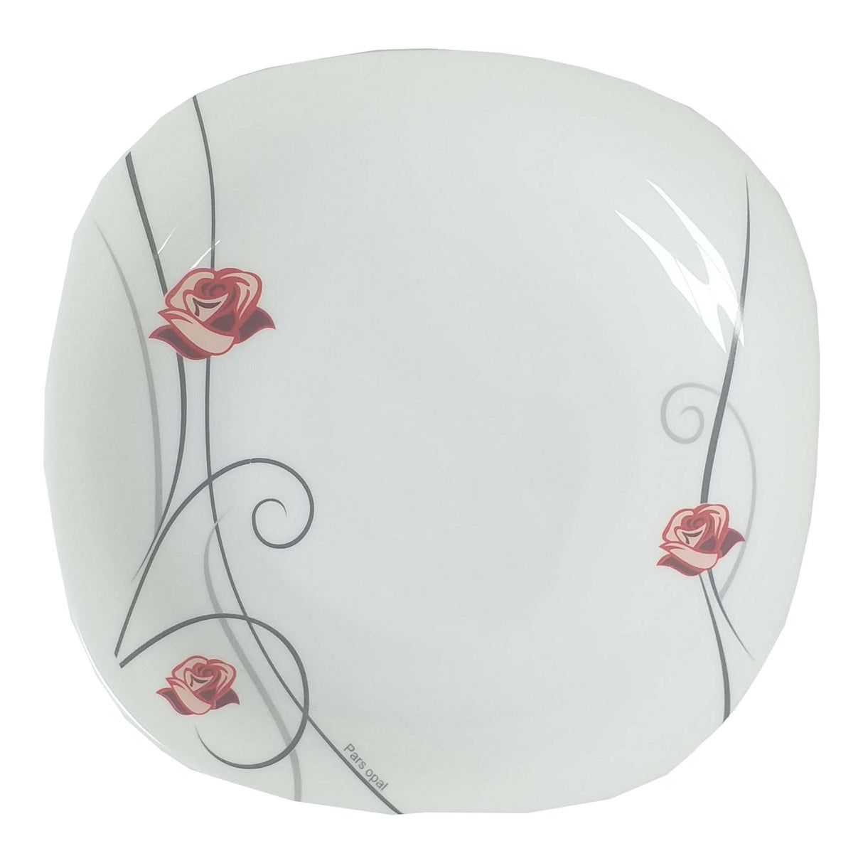 Opal Plate Roses Print 7.5 inch