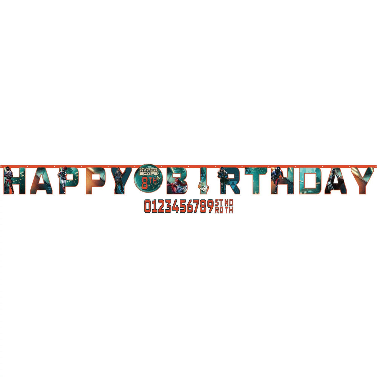 Happy Birthday Hyperscape Customizable Jumbo Letter Banner