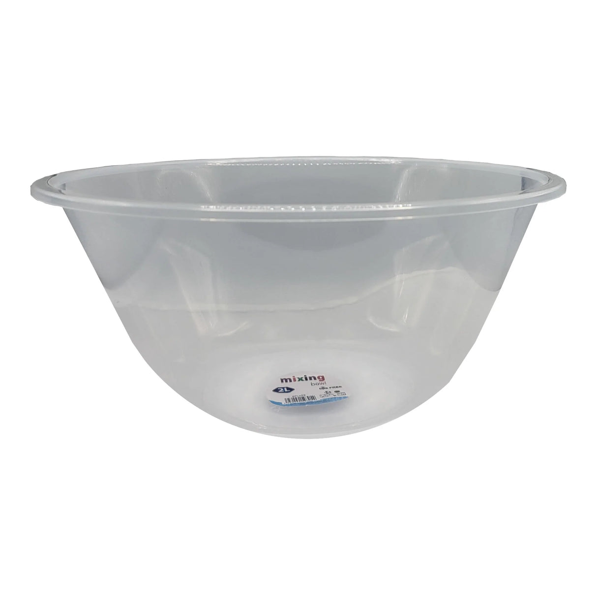 Clear Mixing Bowl 2L 23cm Plastic