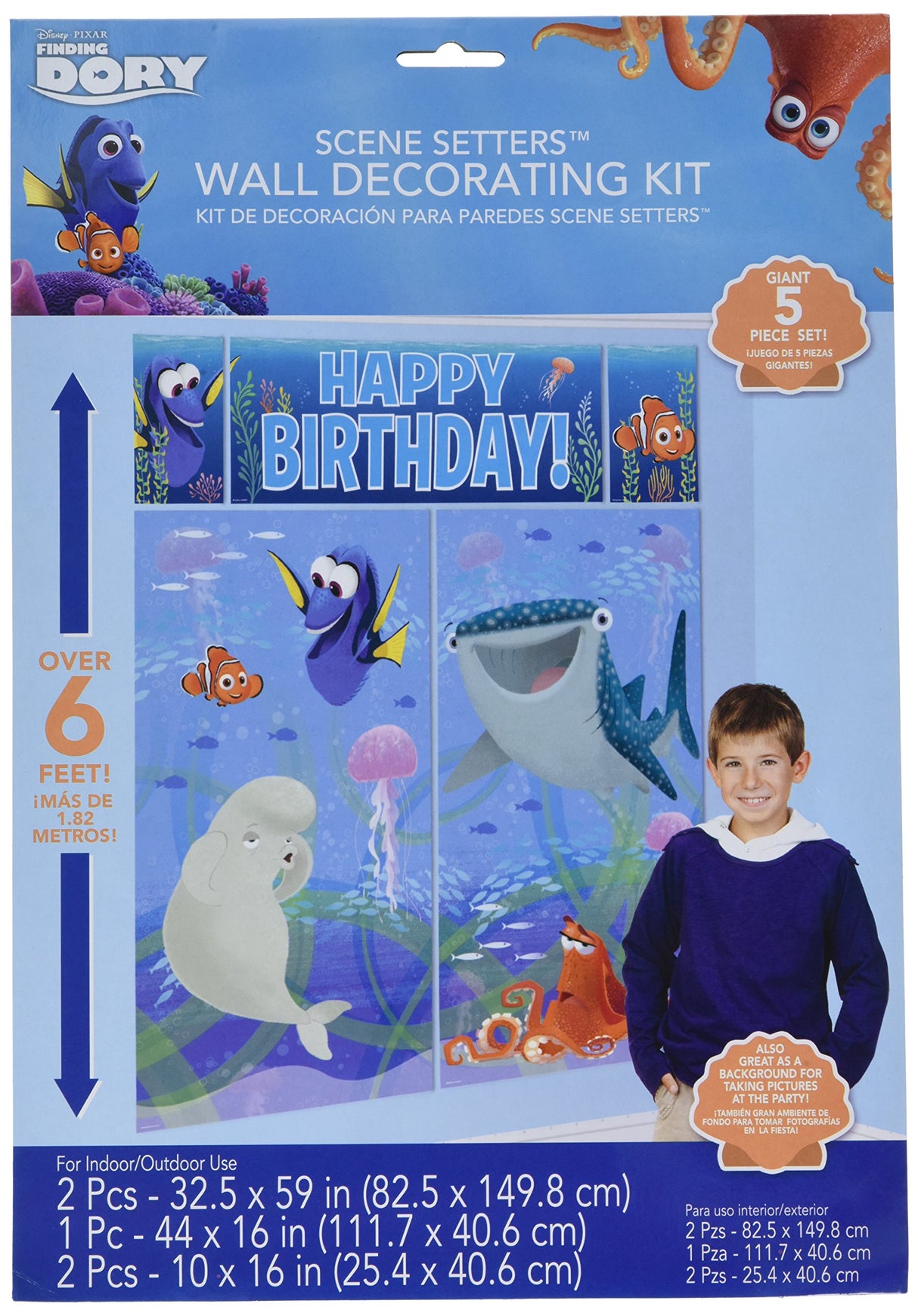 Disney Pixar Finding Dory Scene Setter Wall Decorating Kit 5 Piece