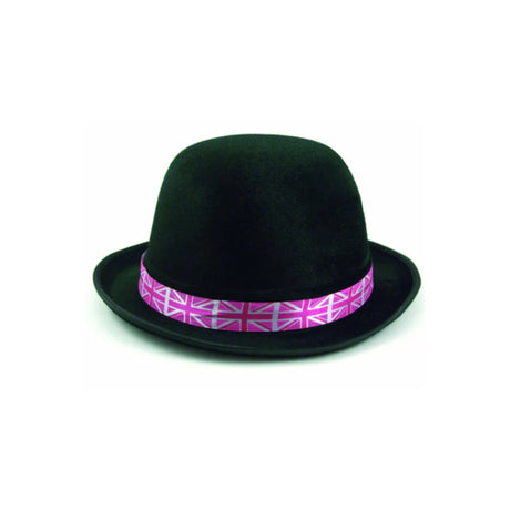 Union Jack Bowler Hat Pink