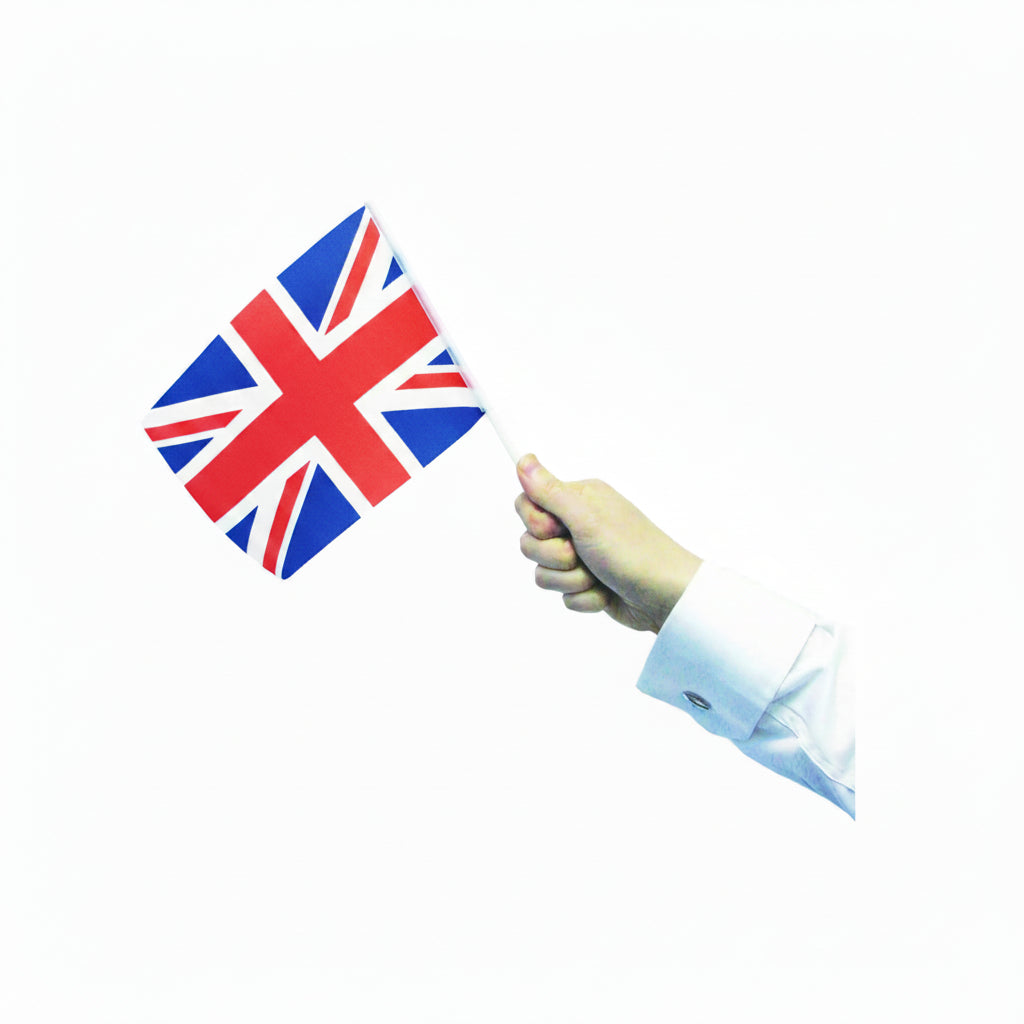 Union Jack 6 Waving Flags