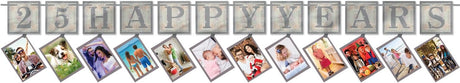 Silver Anniversary Photo Garland