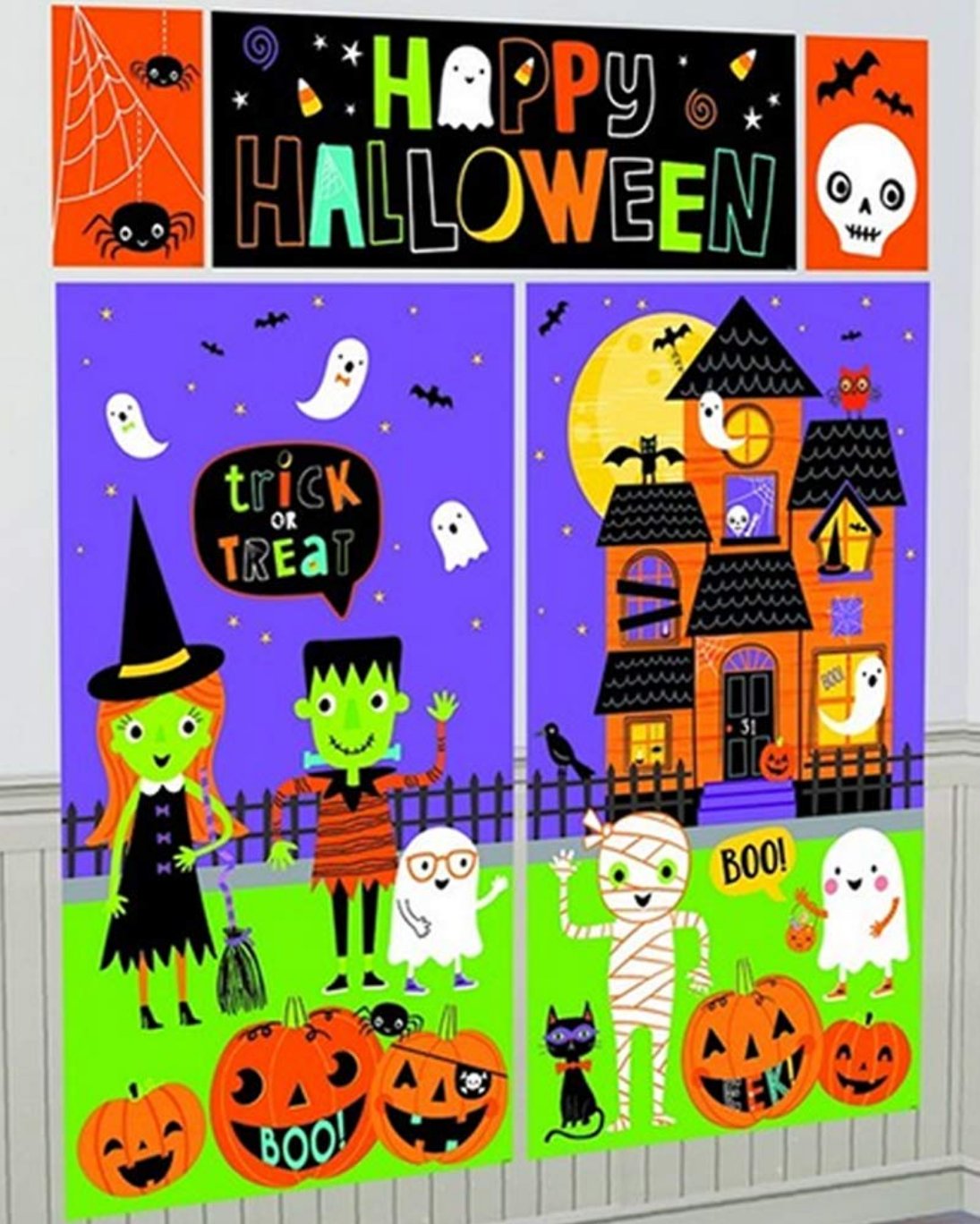 Halloween Friends Scene Setter Wall Decoration 5pcs