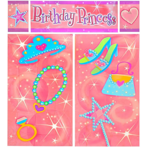Birthday Princess Giant Scene Setter Wall Decorating Kit 5pcs