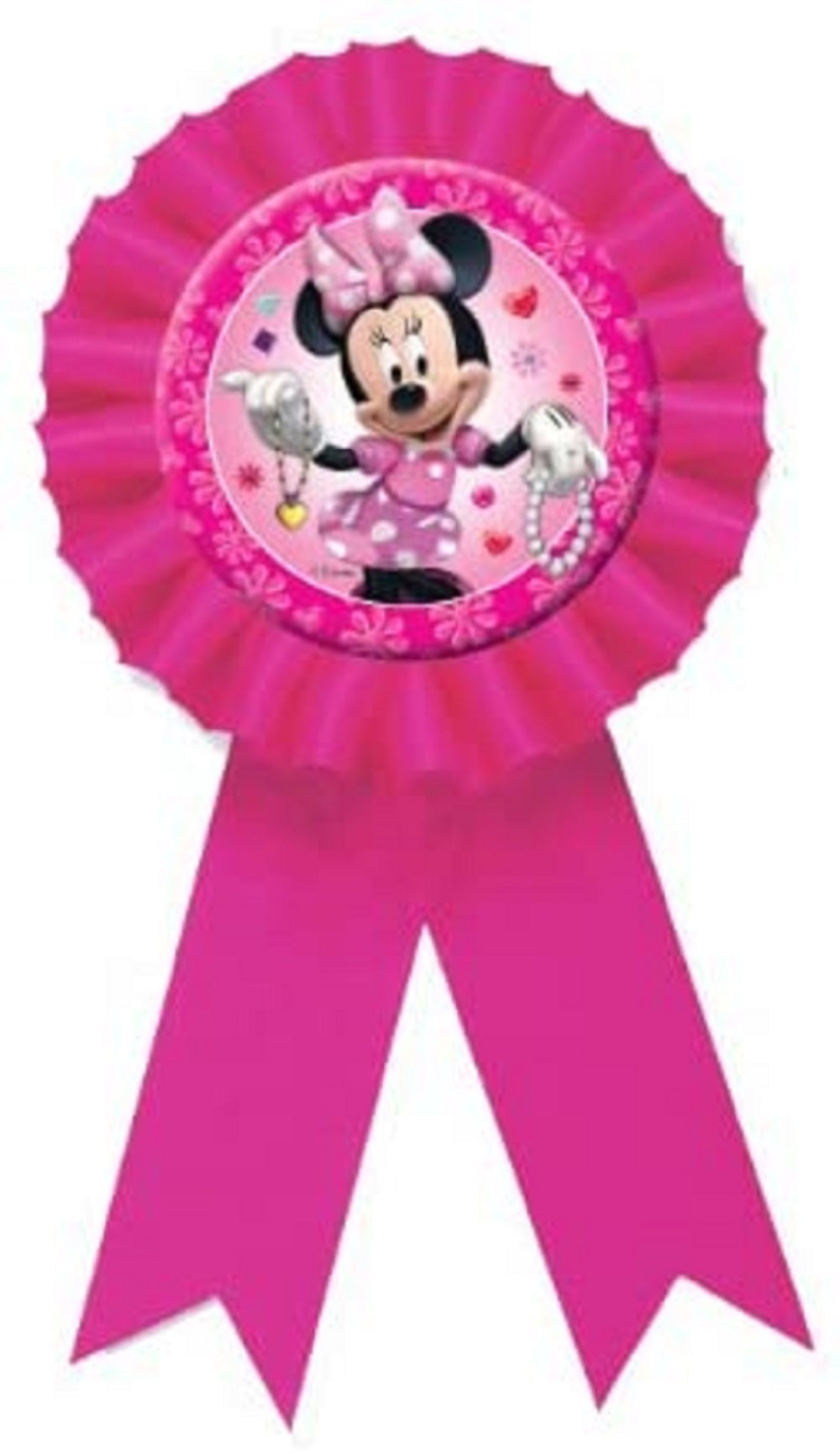 Amscan Disney Minnie Mouse Award Ribbon, Pink