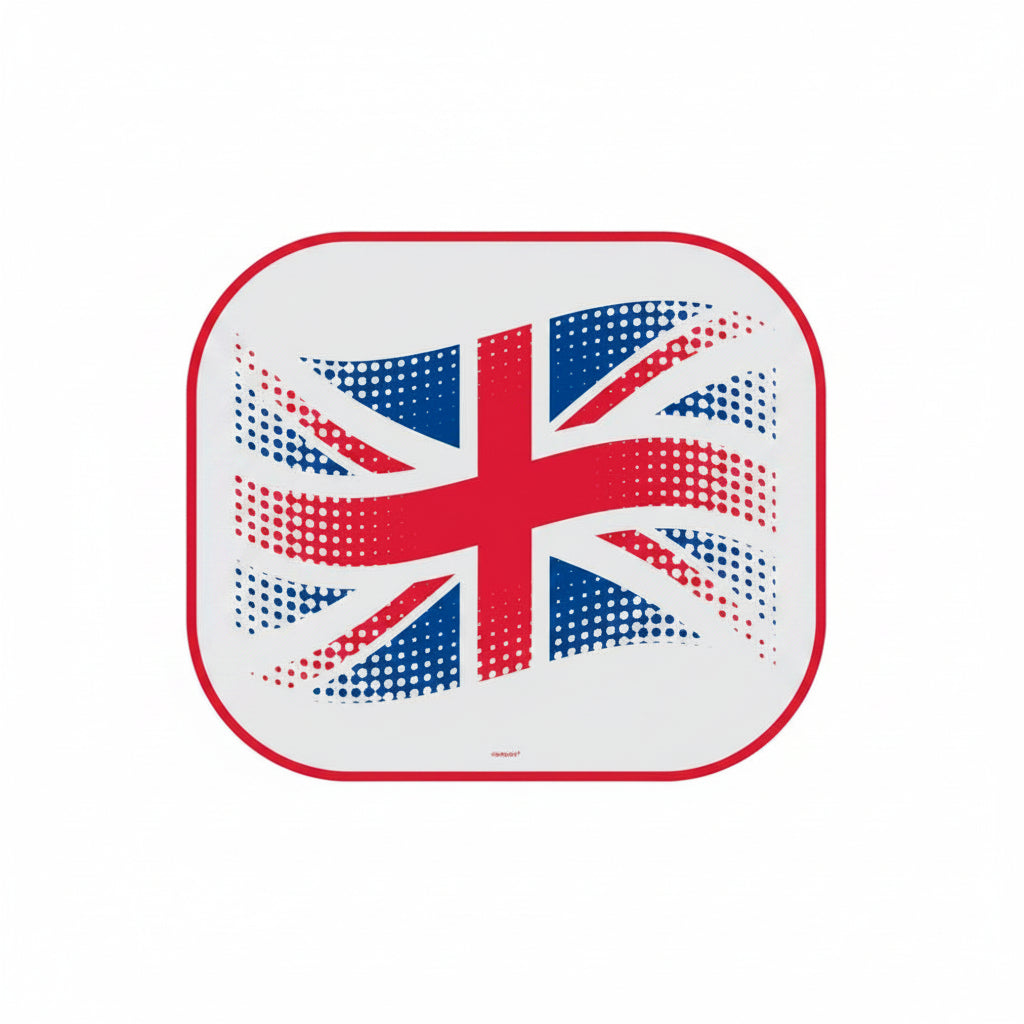 Union Jack Great Britain Car Sun Shade With Suction Cups 44 x 36cm