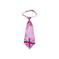 Union Jack Jumbo Tie Pink Adult Size