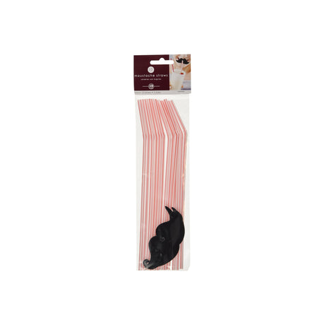 Moustache Straws 12 Pack 3 Styles