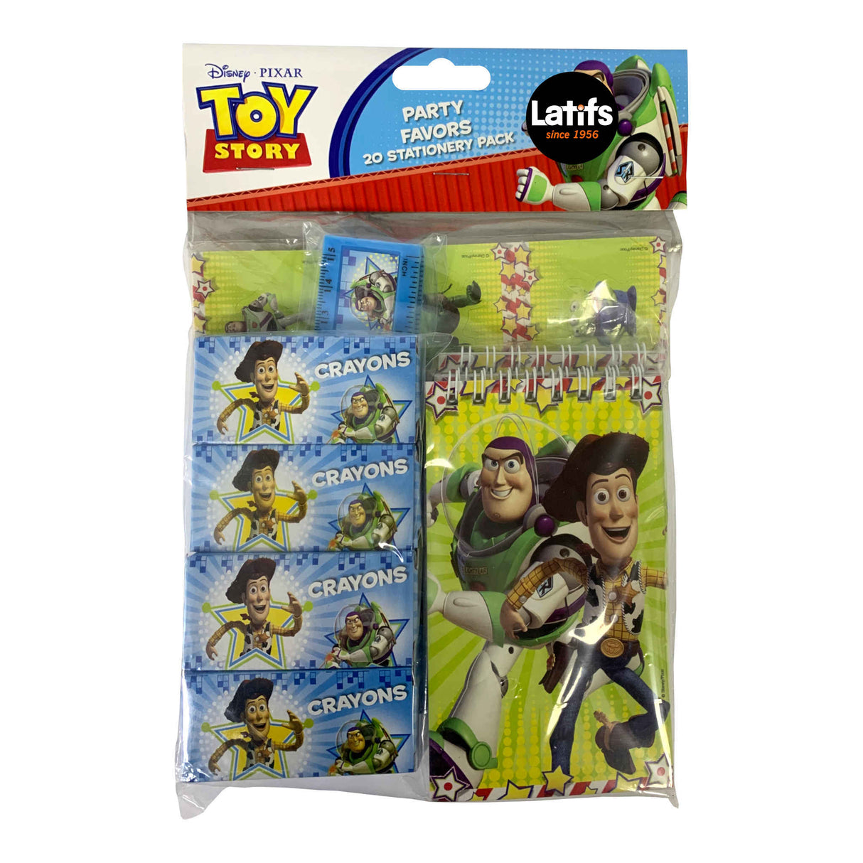 Disney Pixar Toy Story Party Favours Set – 20 Pieces (Rulers, Notebooks, Crayons & Stickers)