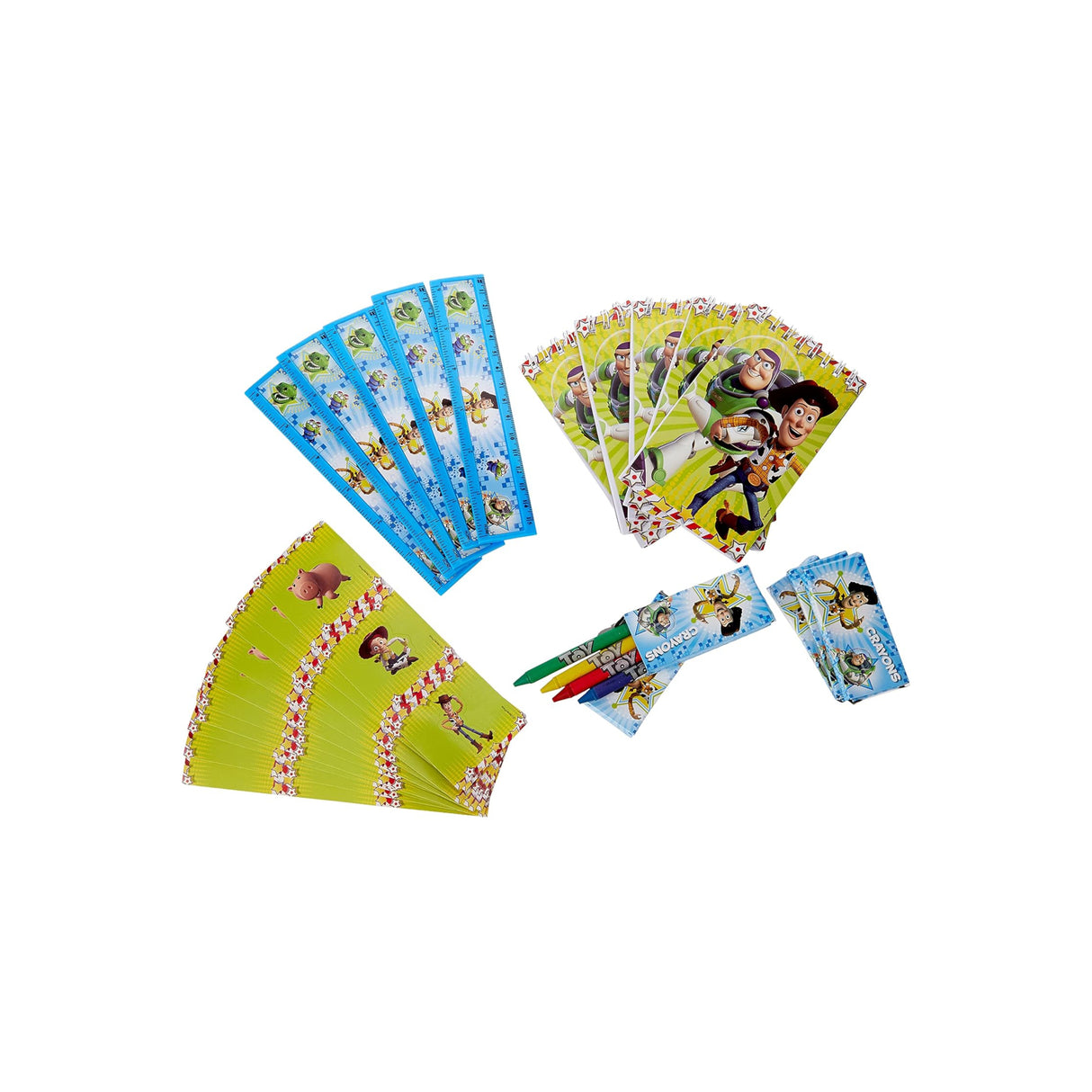 Disney Pixar Toy Story Party Favours Set – 20 Pieces (Rulers, Notebooks, Crayons & Stickers)