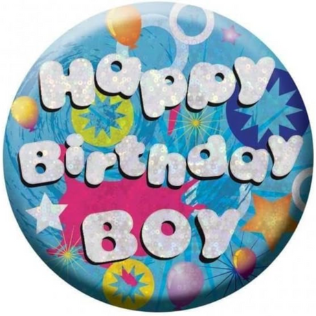 Happy Birthday Boy Badge