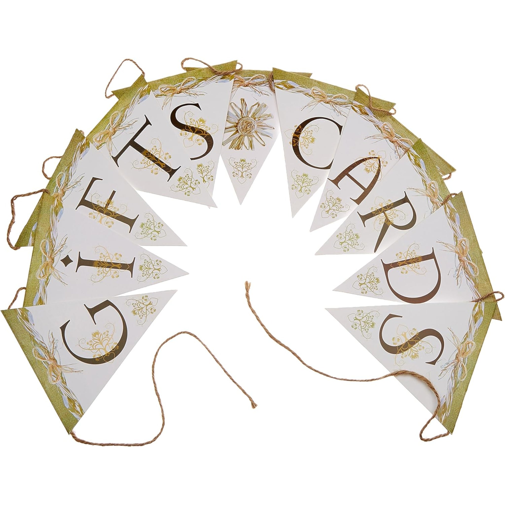 Rustic Wedding Gift Cards Pennant Banner 2.4m