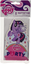 My Little Pony 8 Party Invitation Cards