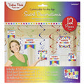 Swirl Decorations Happy Birthday 12pcs