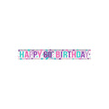 Happy Birthday 60th Foil Banner 2.7m