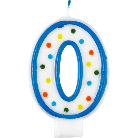 Number  Polka Dot Birthday Candles