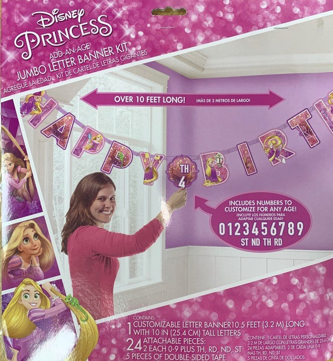Disney Princess Rapunzel Jumbo Letter Banner Kit