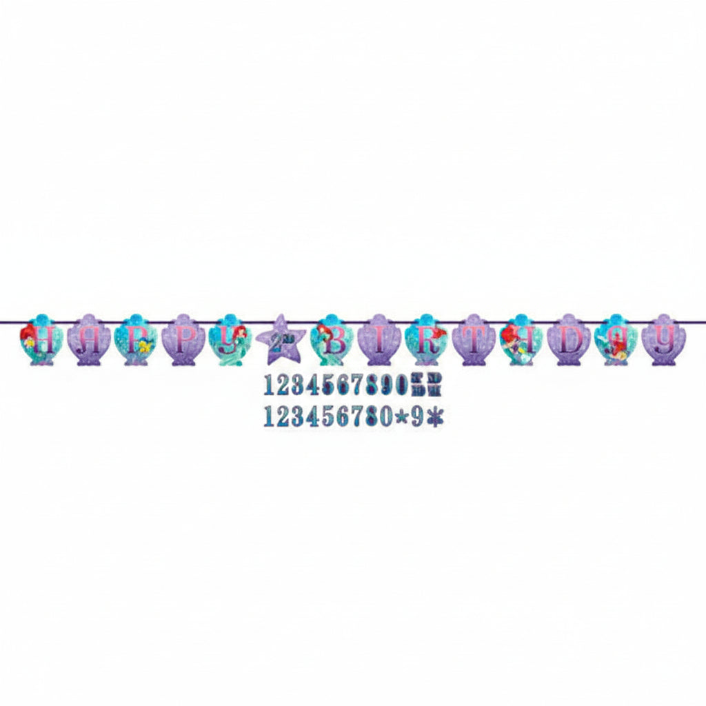 Disney Princess Ariel Ribbon Letter Banner Kit