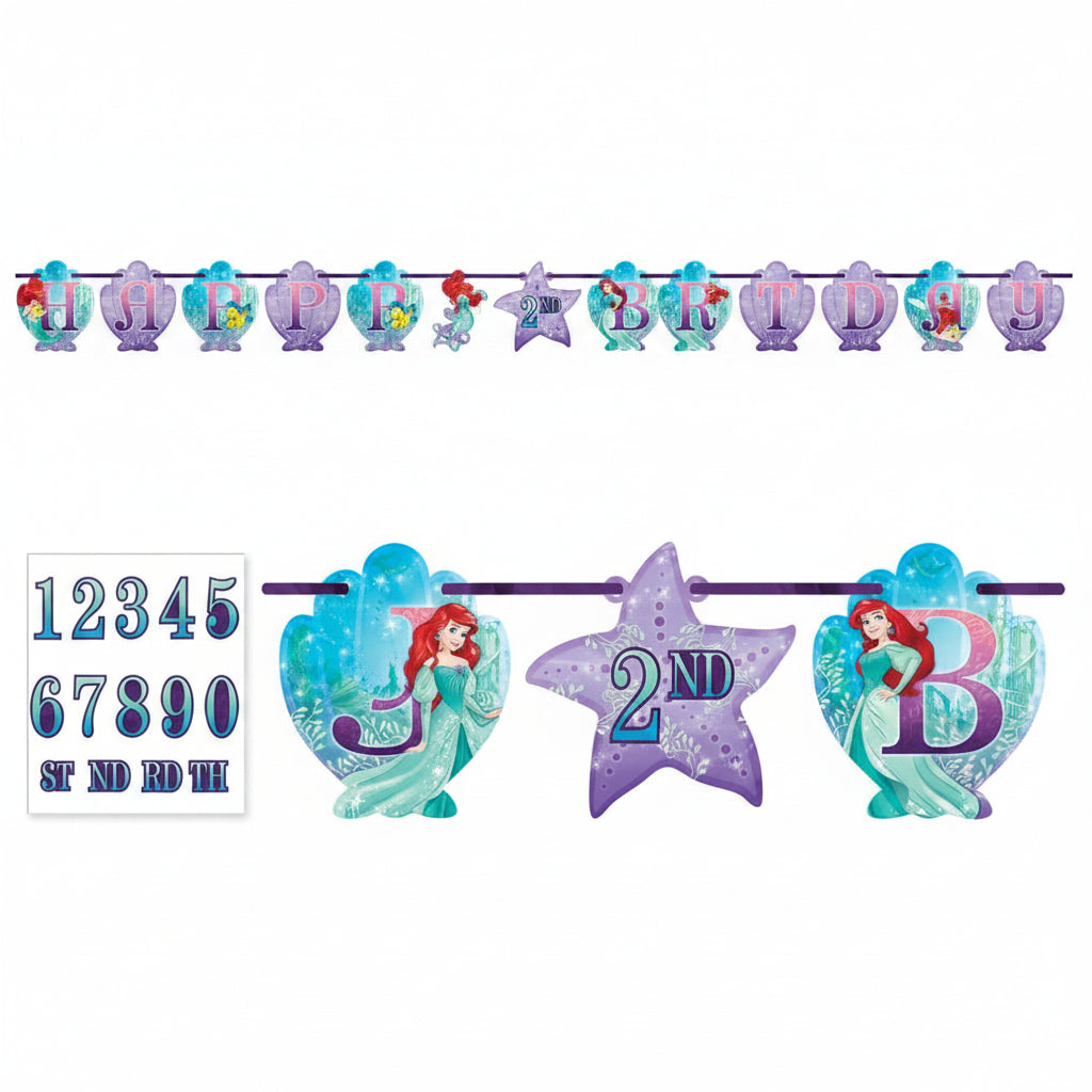 Disney Princess Ariel Ribbon Letter Banner Kit