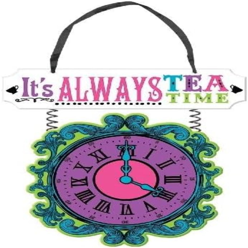 It's Always Tea Time Kids Clock