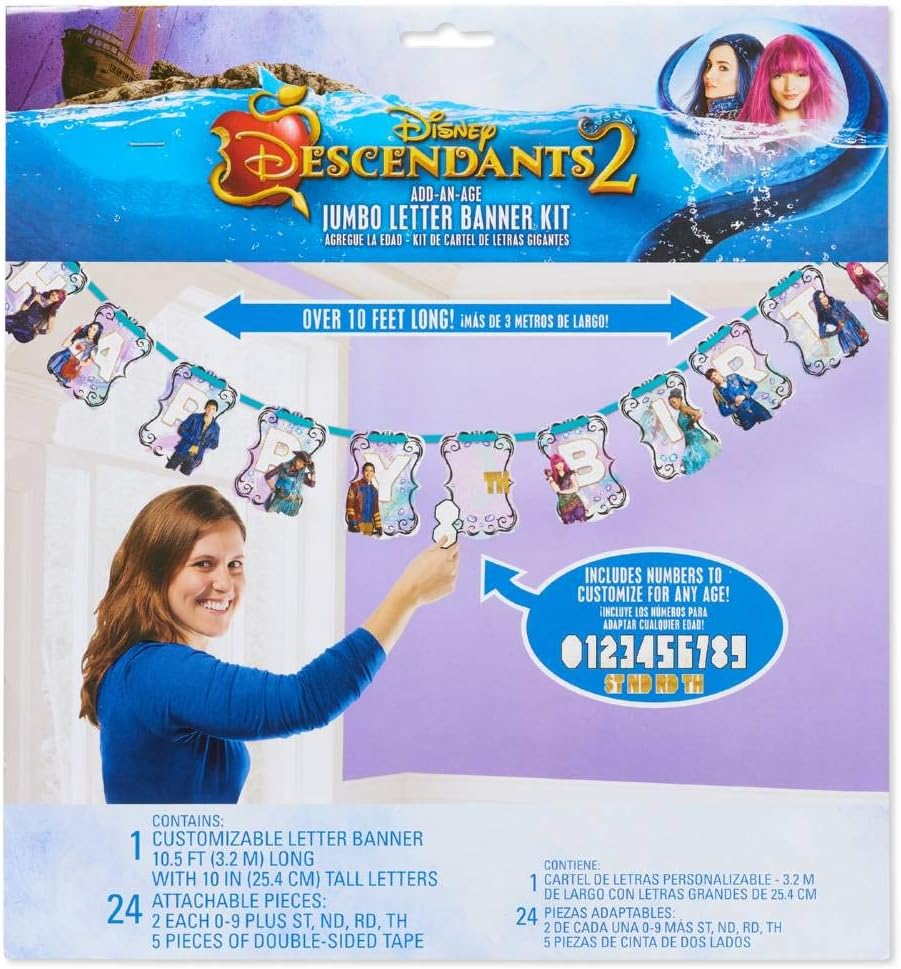 Disney Descendants 2 Ribbon Letter Banner Kit