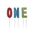 ONE Birthday Candles 3pcs