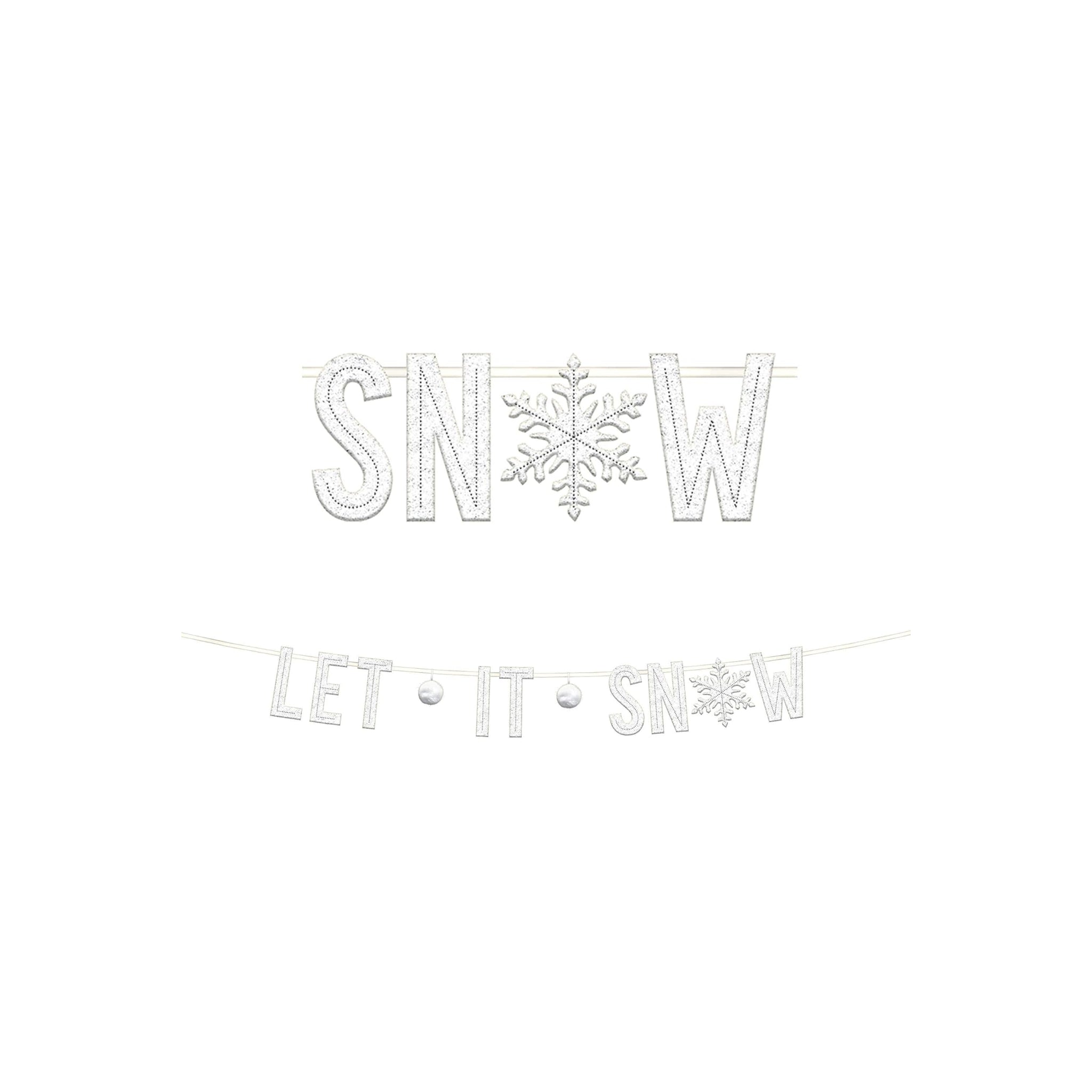 Christmas Banner Let it Snow