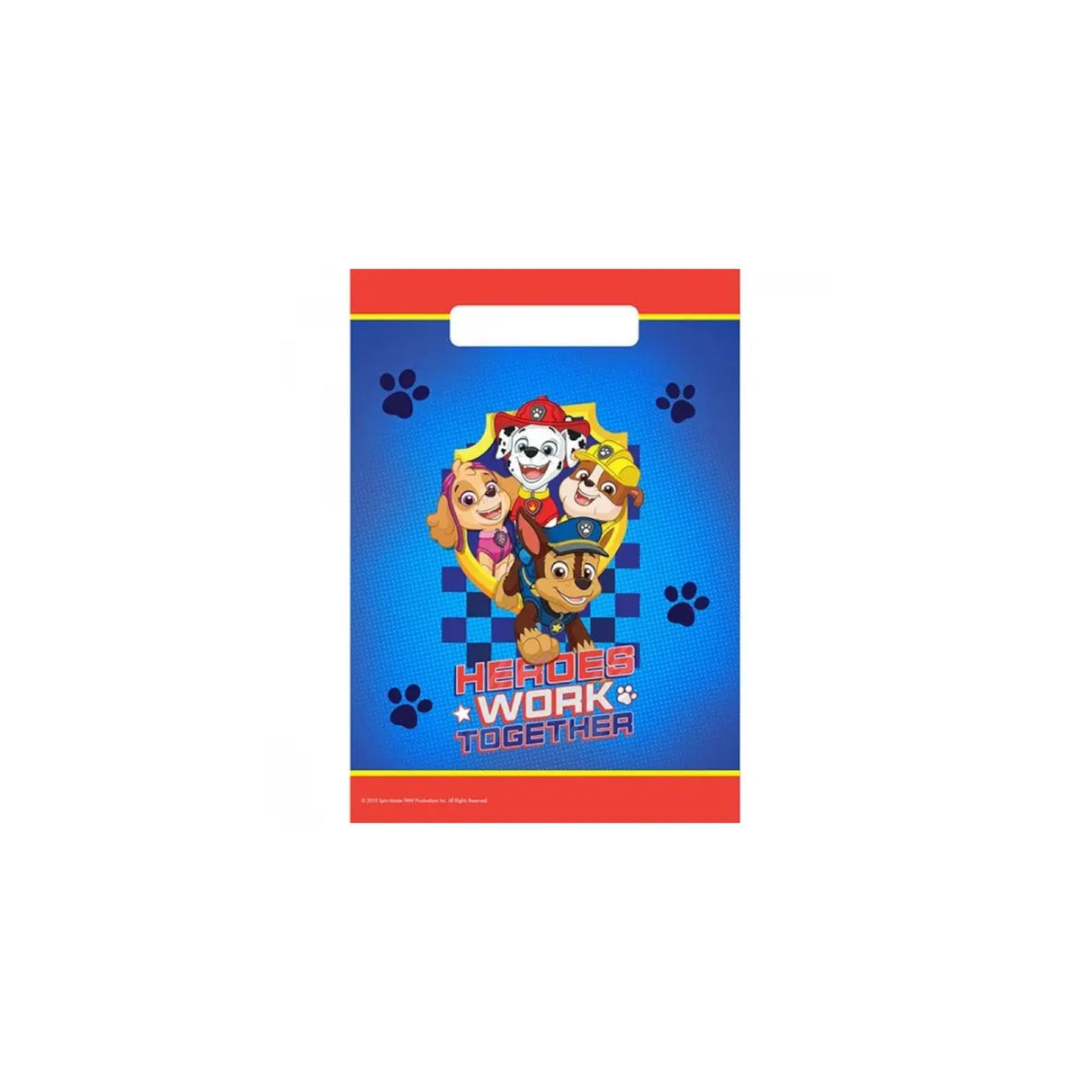 Paw Patrol Plastic 8 Party Loot Bags