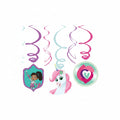 Nickelodeon Nella The Princess Knight 6 Colorful Swirl Decorations