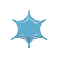 6 Point Star Balloon Pastel Blue
