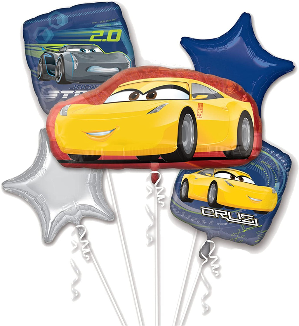 Disney Pixar Cars 3 Balloon Bouquet 5pcs