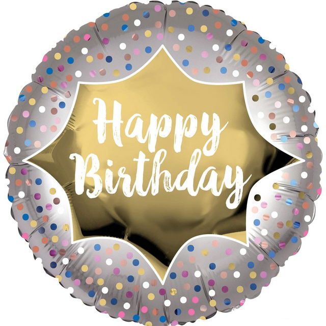 Happy Birthday 18in (45cm) Foil Balloon