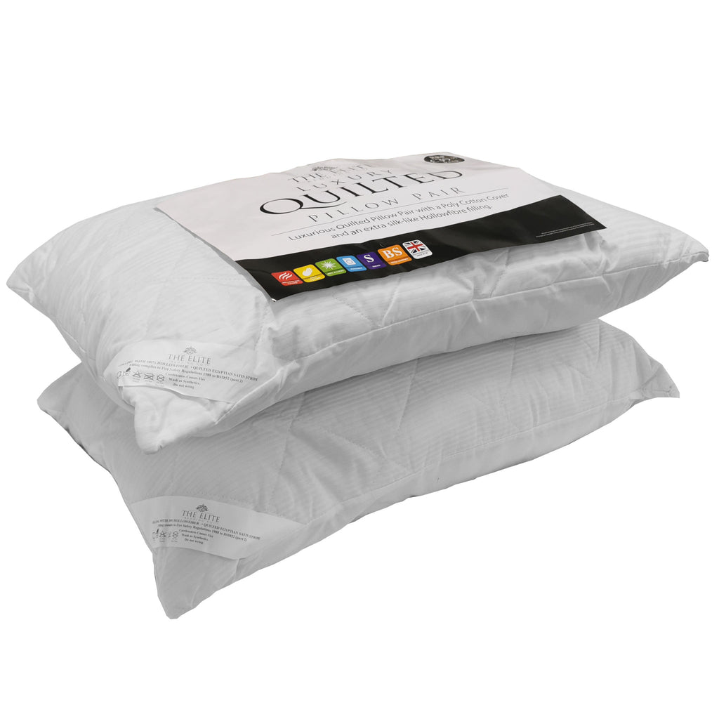 Pin Stripe Quilted Pillow Pair