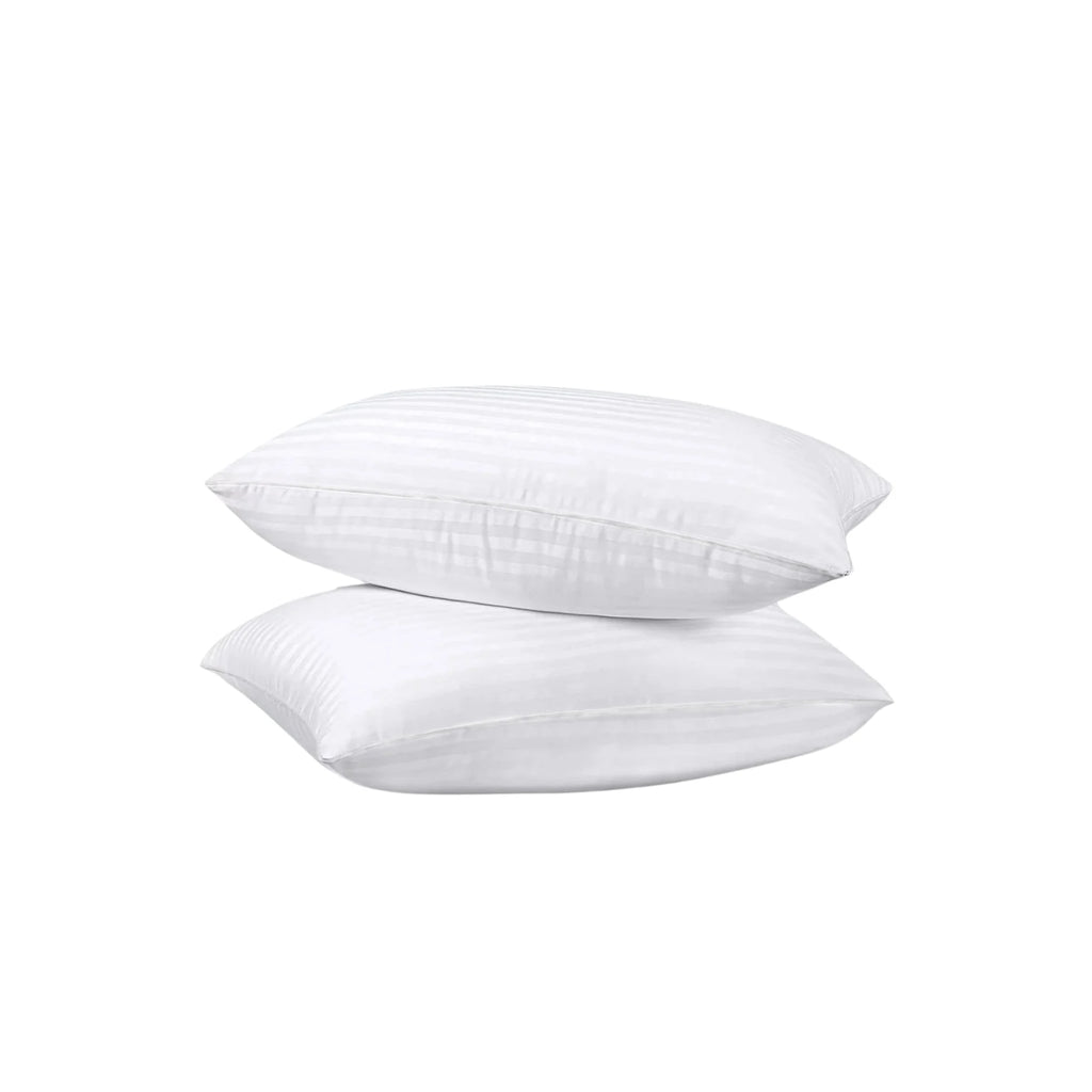 Black Gold Stripe Hotel Pillow Pair